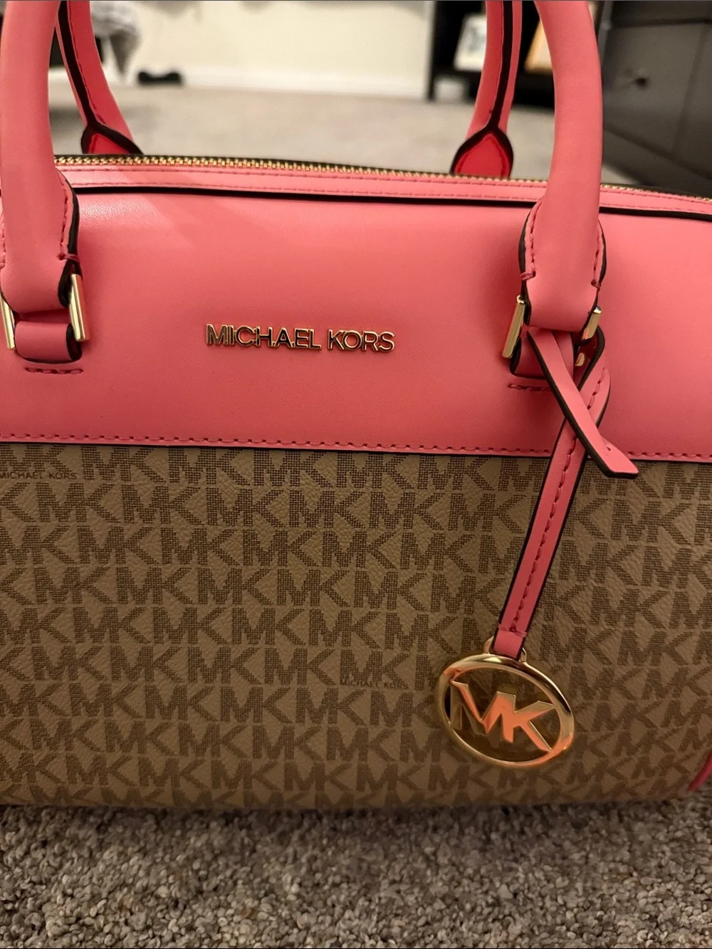 Michael Kors Jet Set Travel Medium Duffle Satchel